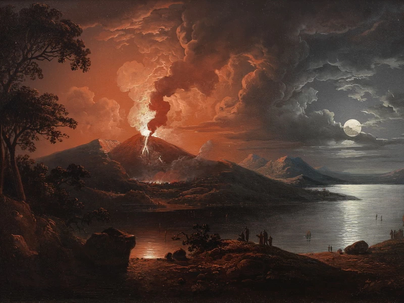 1793-Sebastian Pether - Eruzione del Vesuvio con distruzione di un romano - Museum of Fine Arts Boston